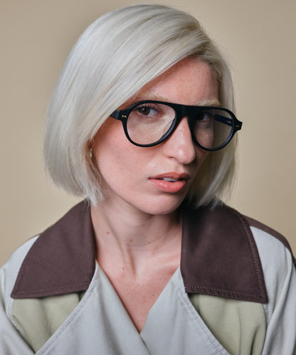 johann wolff schnell matte black eyeglasses 
