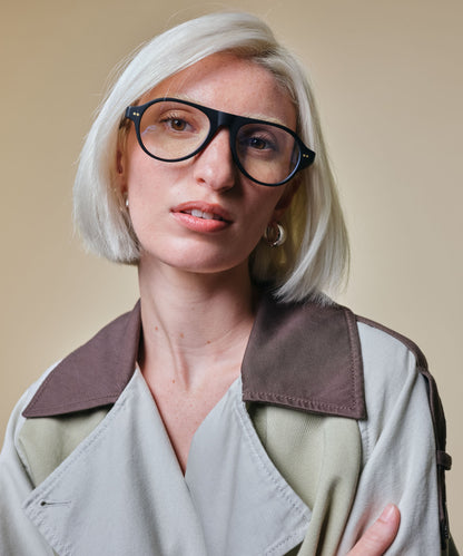 johann wolff schnell matte black eyeglasses 