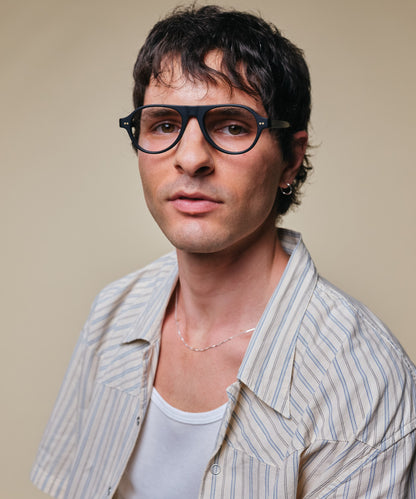 johann wolff schnell matte black eyeglasses 