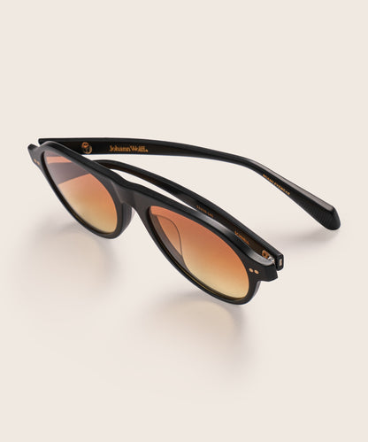 johann wolff schnell matte black sunset sunglasses 