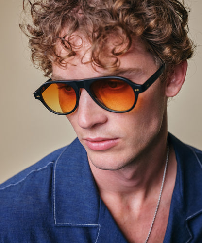 johann wolff schnell matte black sunset sunglasses 
