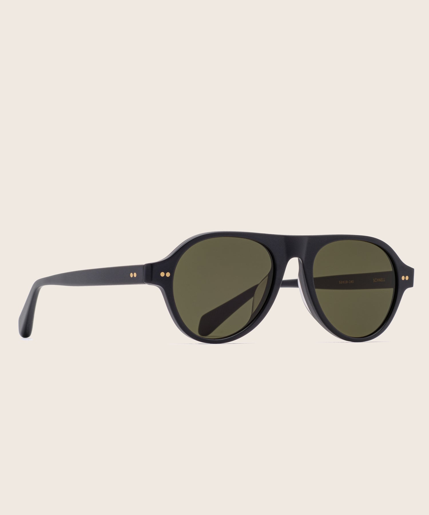 johann wolff schnell matte black sunglasses 