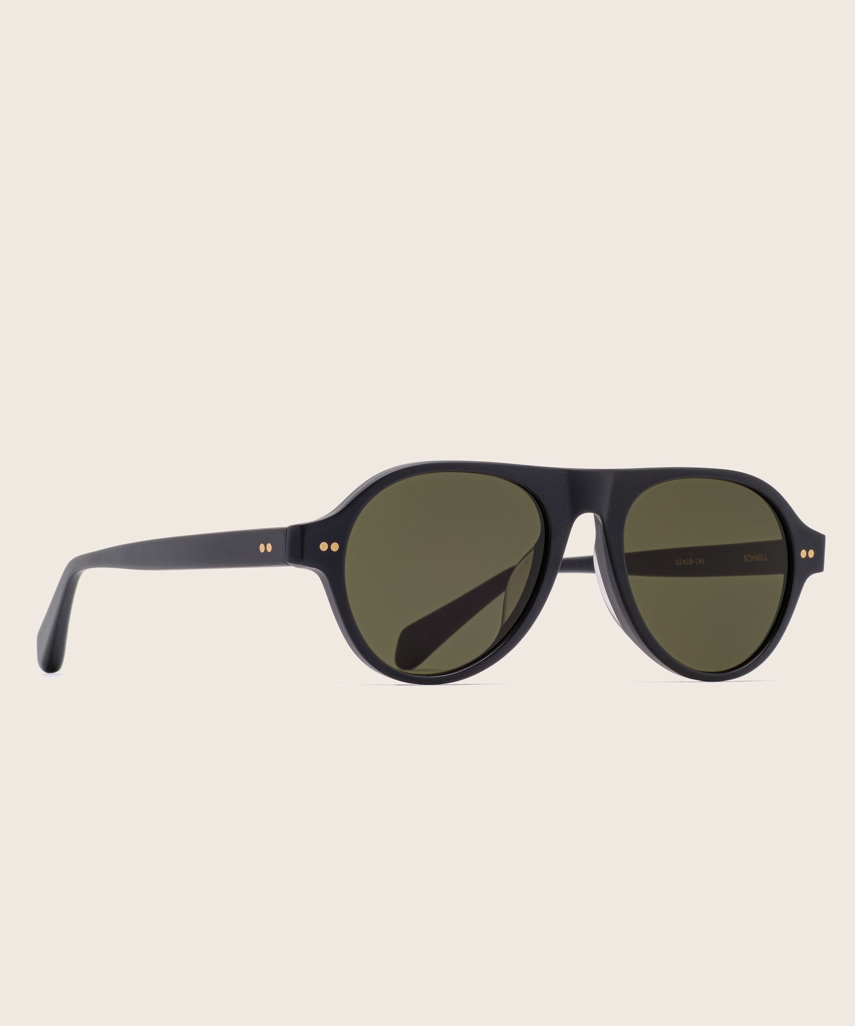 johann wolff schnell matte black sunglasses 