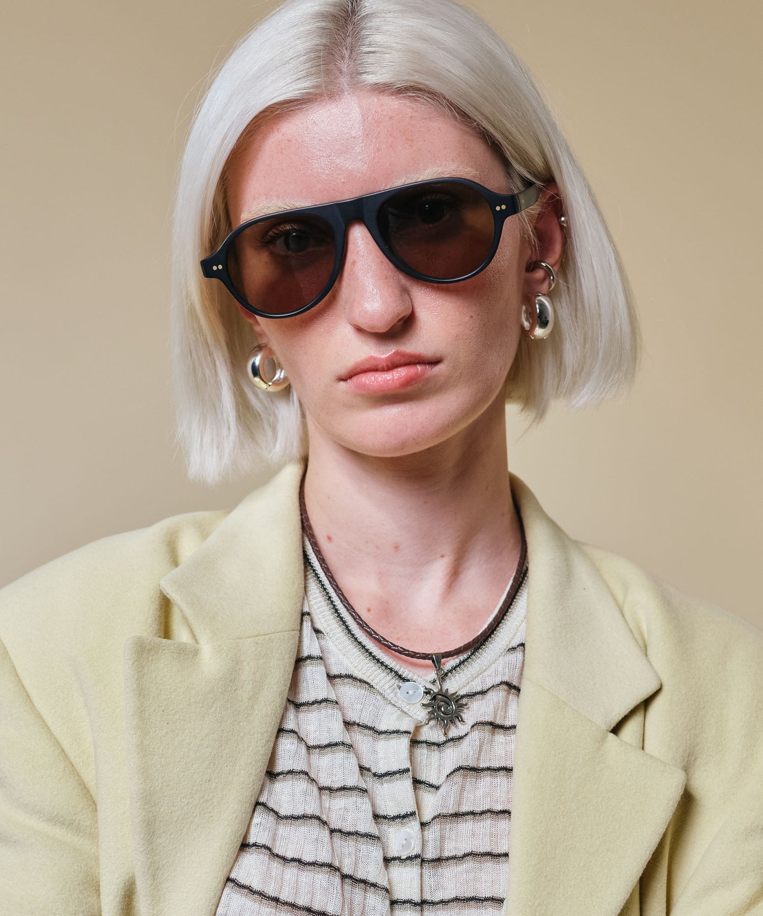 johann wolff schnell matte black sunglasses 
