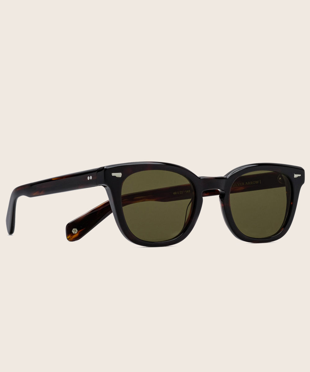 Johann Wolff Silver Arrow Dark Havana Sunglasses 