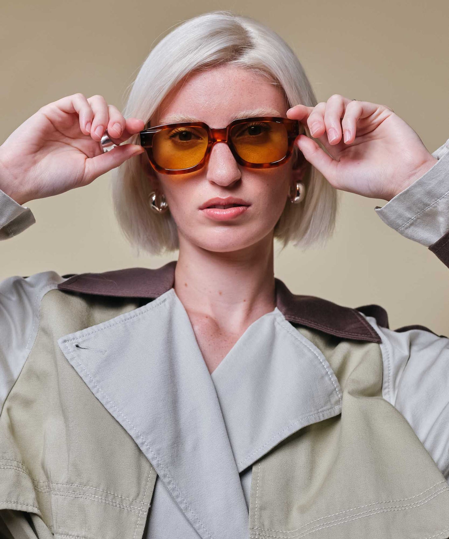 johann wolff rindt vintage havana light sunglasses 