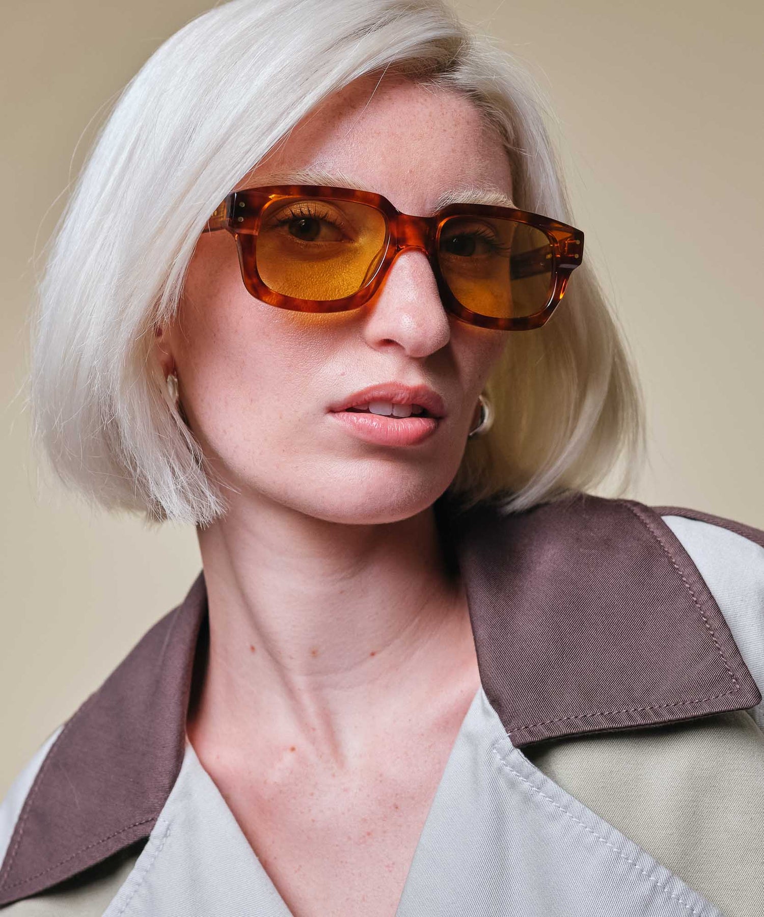 johann wolff rindt vintage havana light sunglasses 