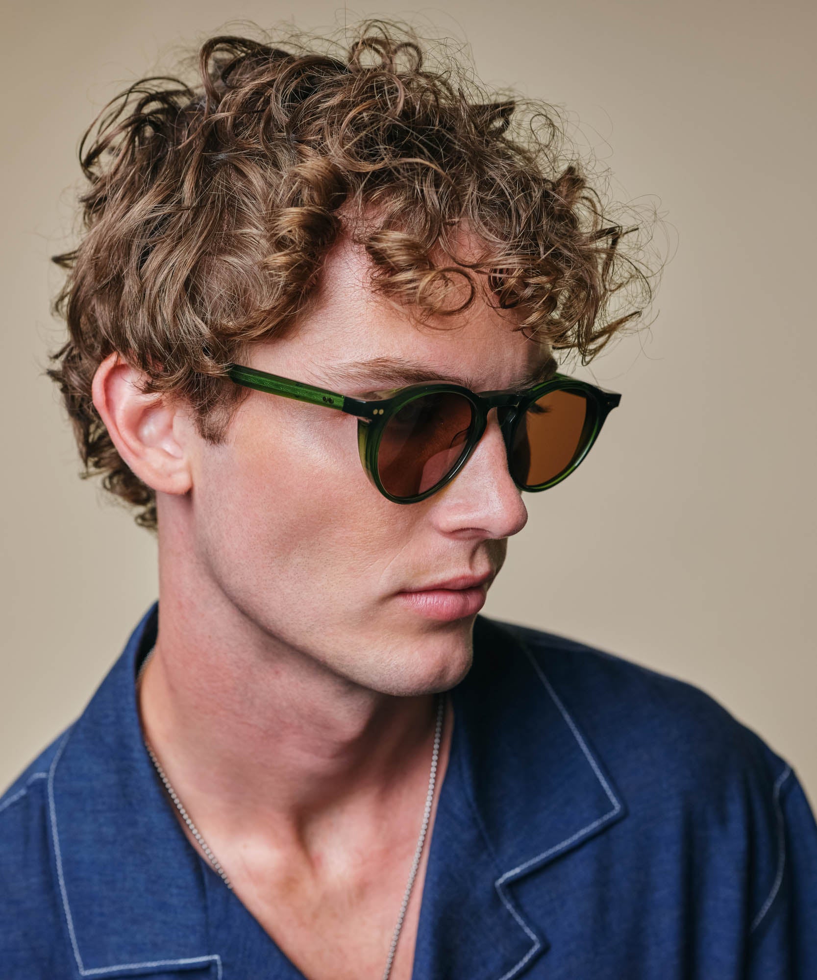 johann wolff walter palm green sunglasses 