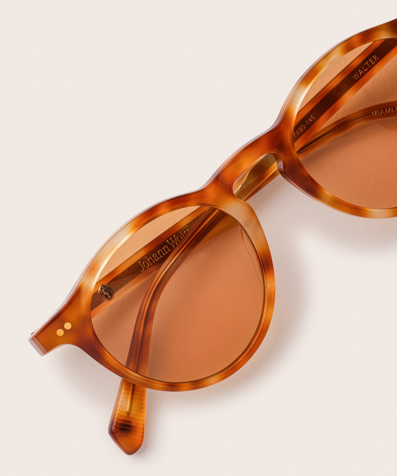 johann wolff walter vintage tortoise tuscan sunglasses 