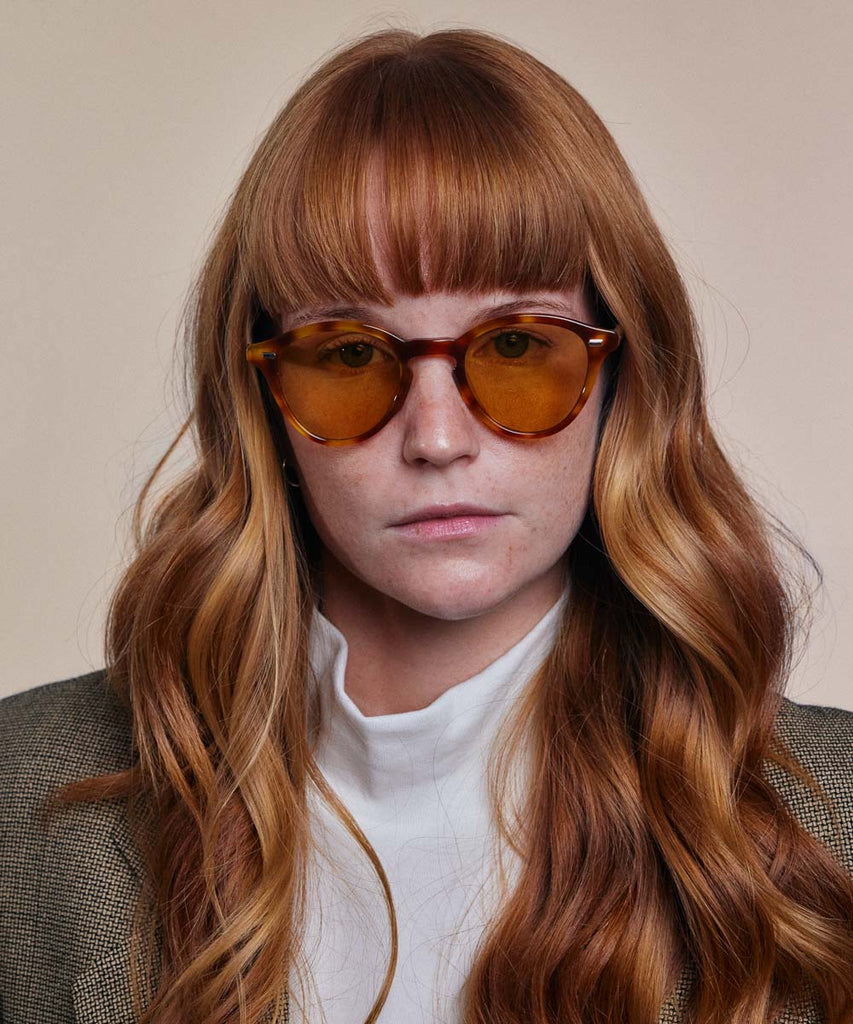 Johann Wolff Zhan Vintage Tortoise Bunt Yellow Sunglasses #color_vintage-tortoise-burnt-yellow