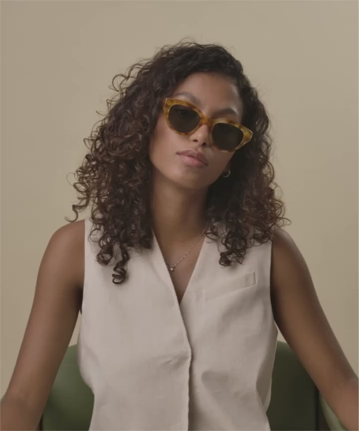 Johann Wolff Sophie Vintage Tortoise Sunglasses 