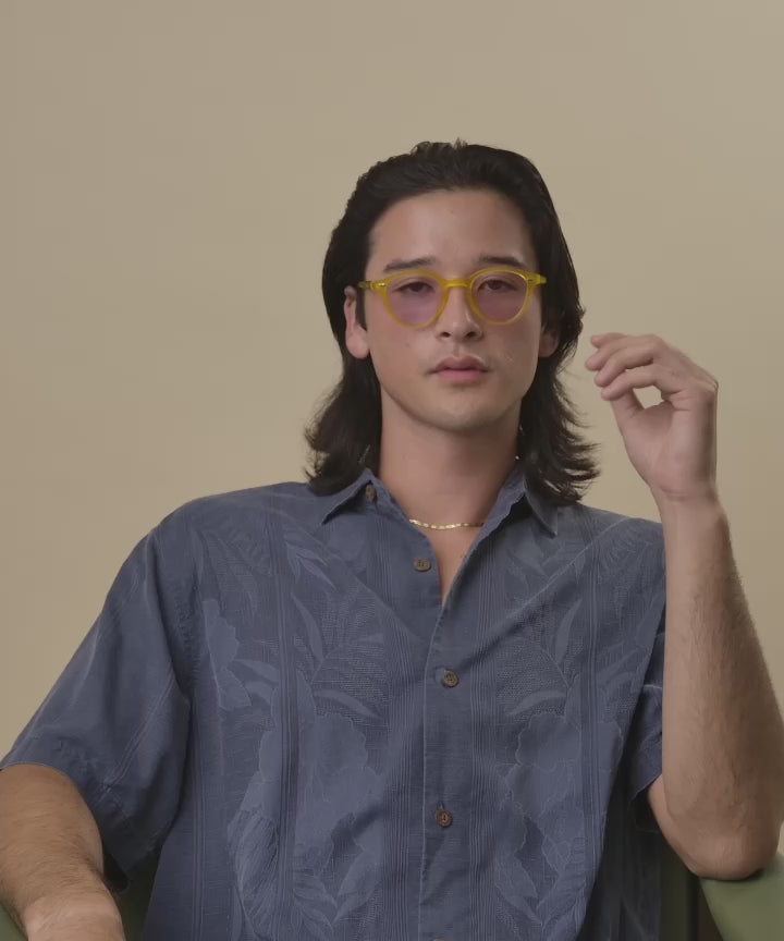 Johann Wolff Zhan Honey Sunglasses #color_honey