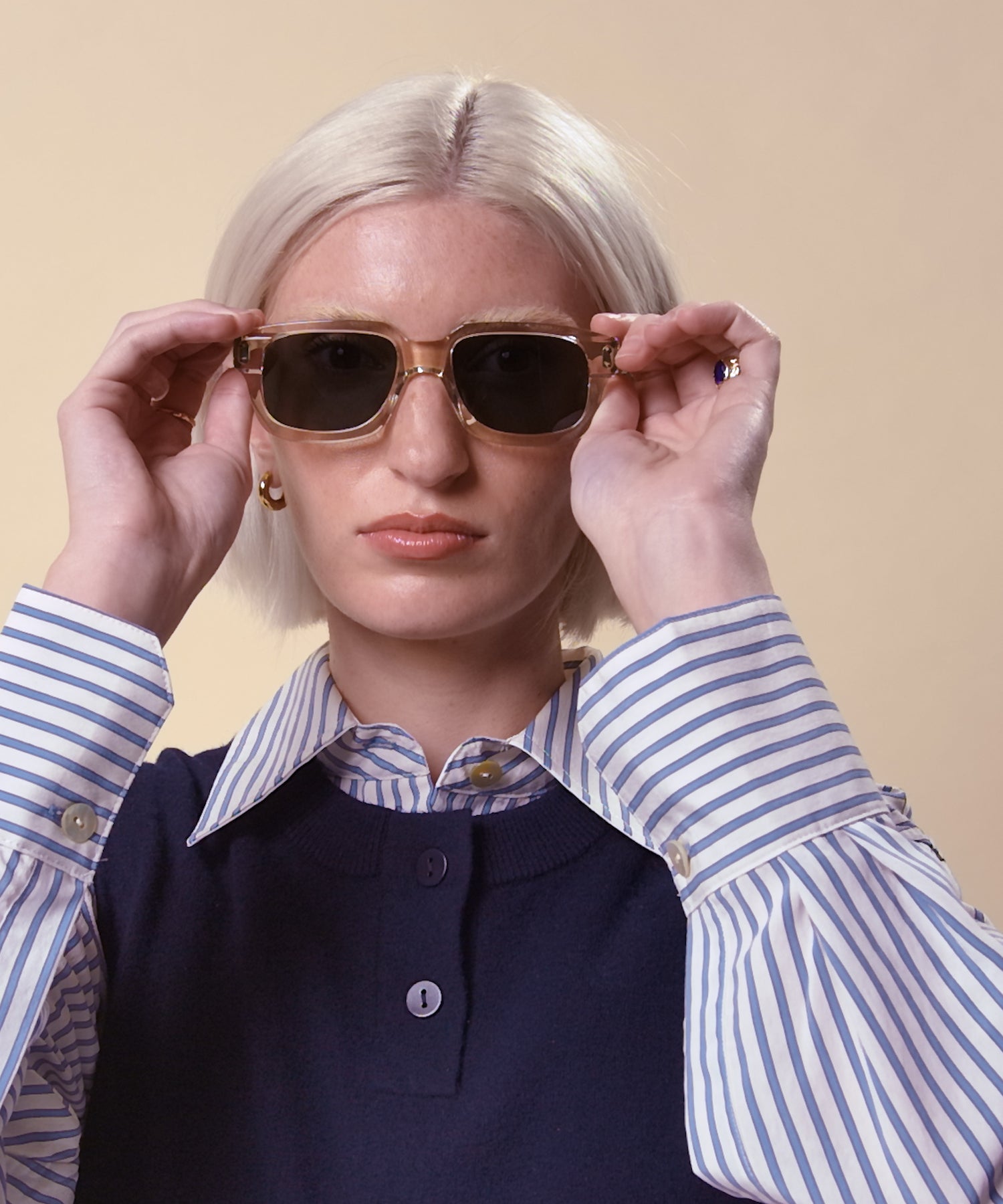 johann wolff rindt champagne sunglasses 