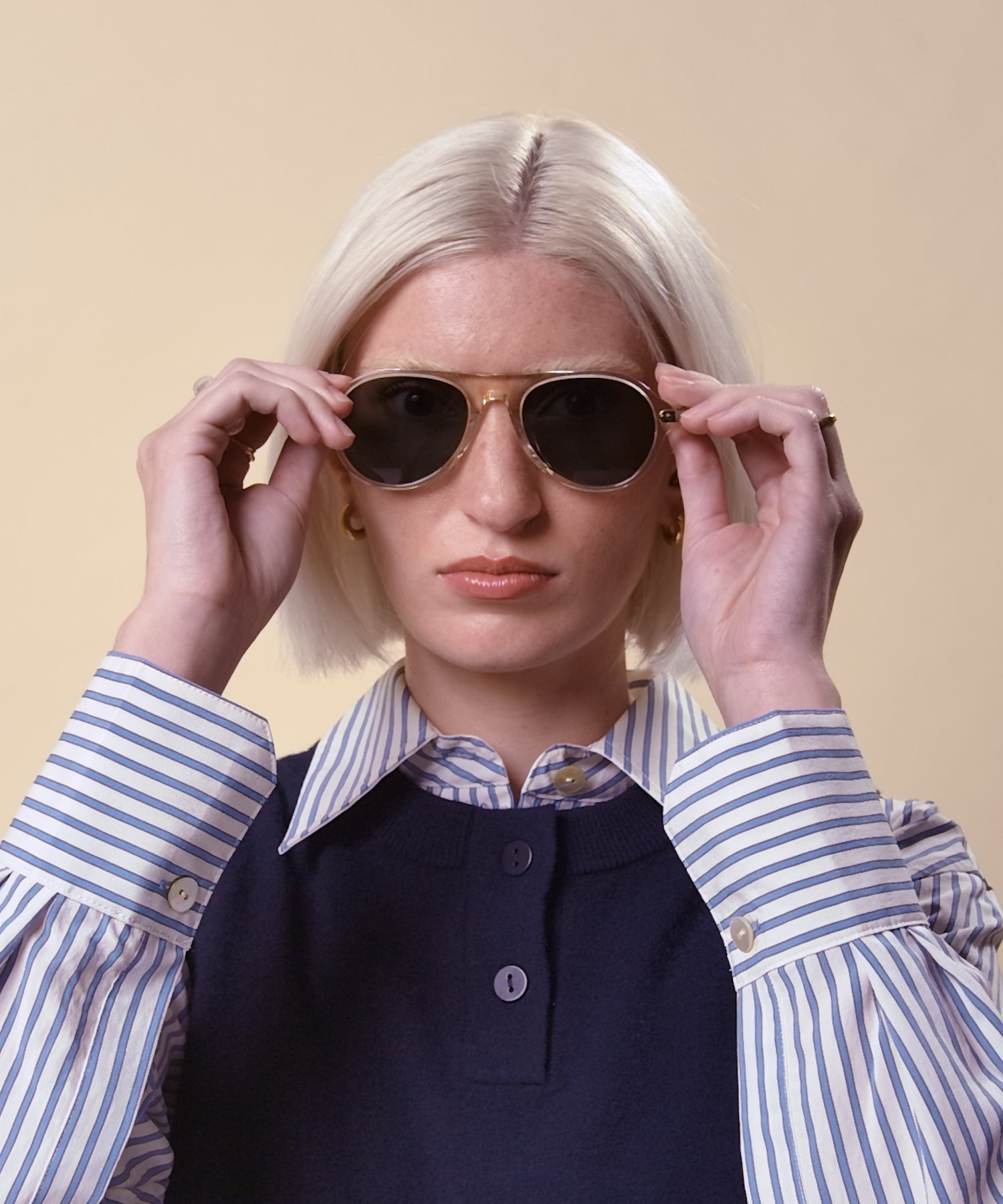 johann wolff schnell champagne sunglasses 