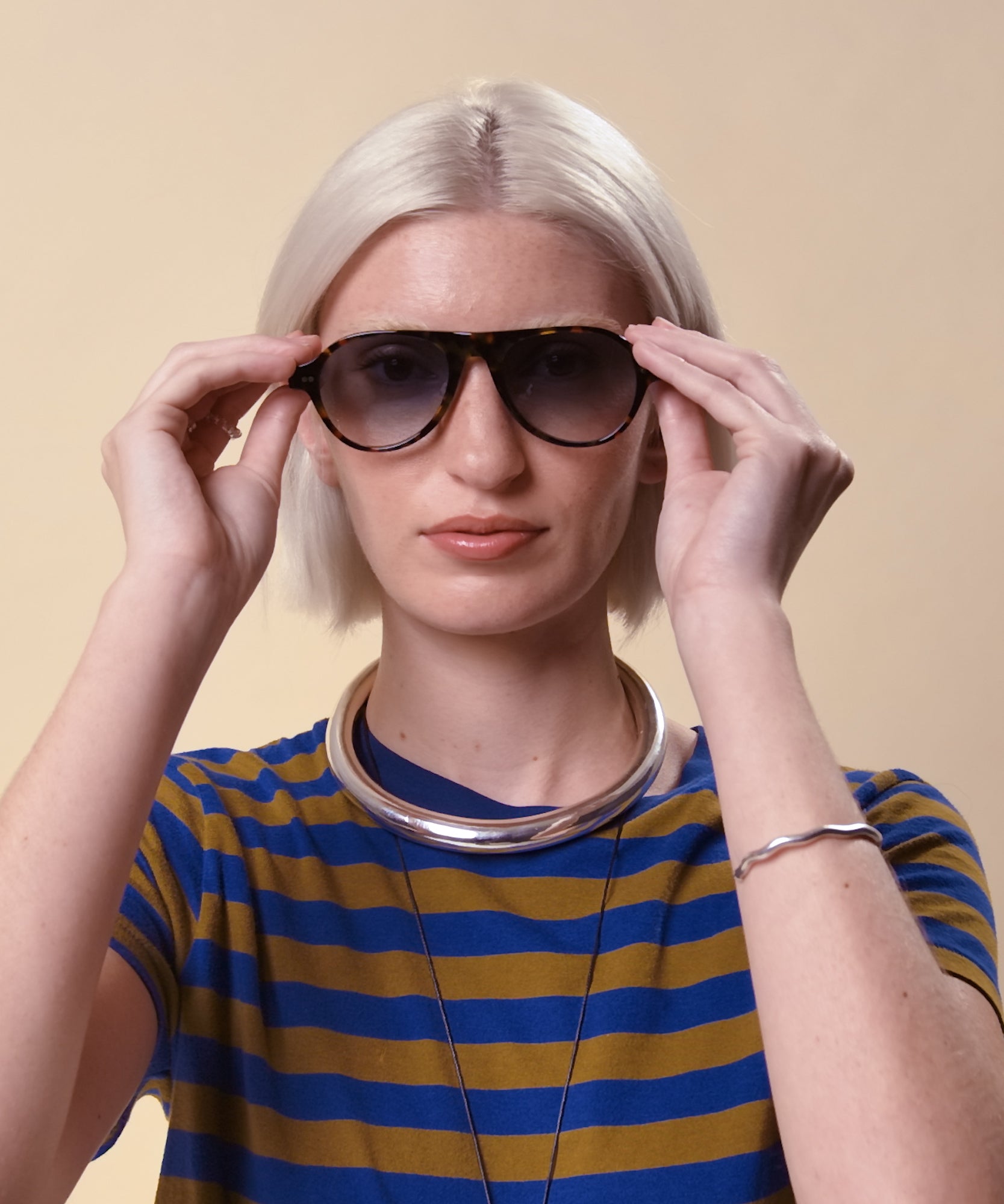 johann wolff schnell havana gradient green sunglasses 