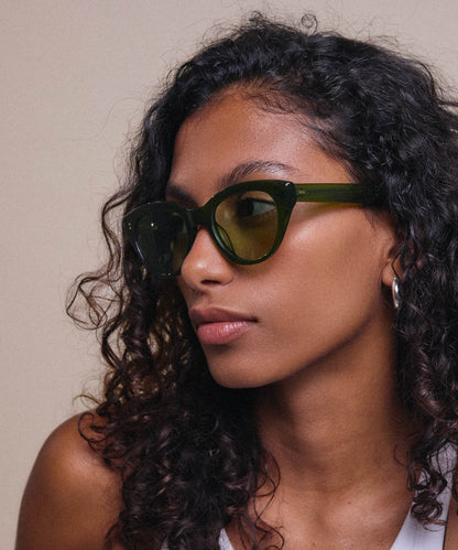 Johann Wolff Sophie Palm Green Mint Sunglasses 