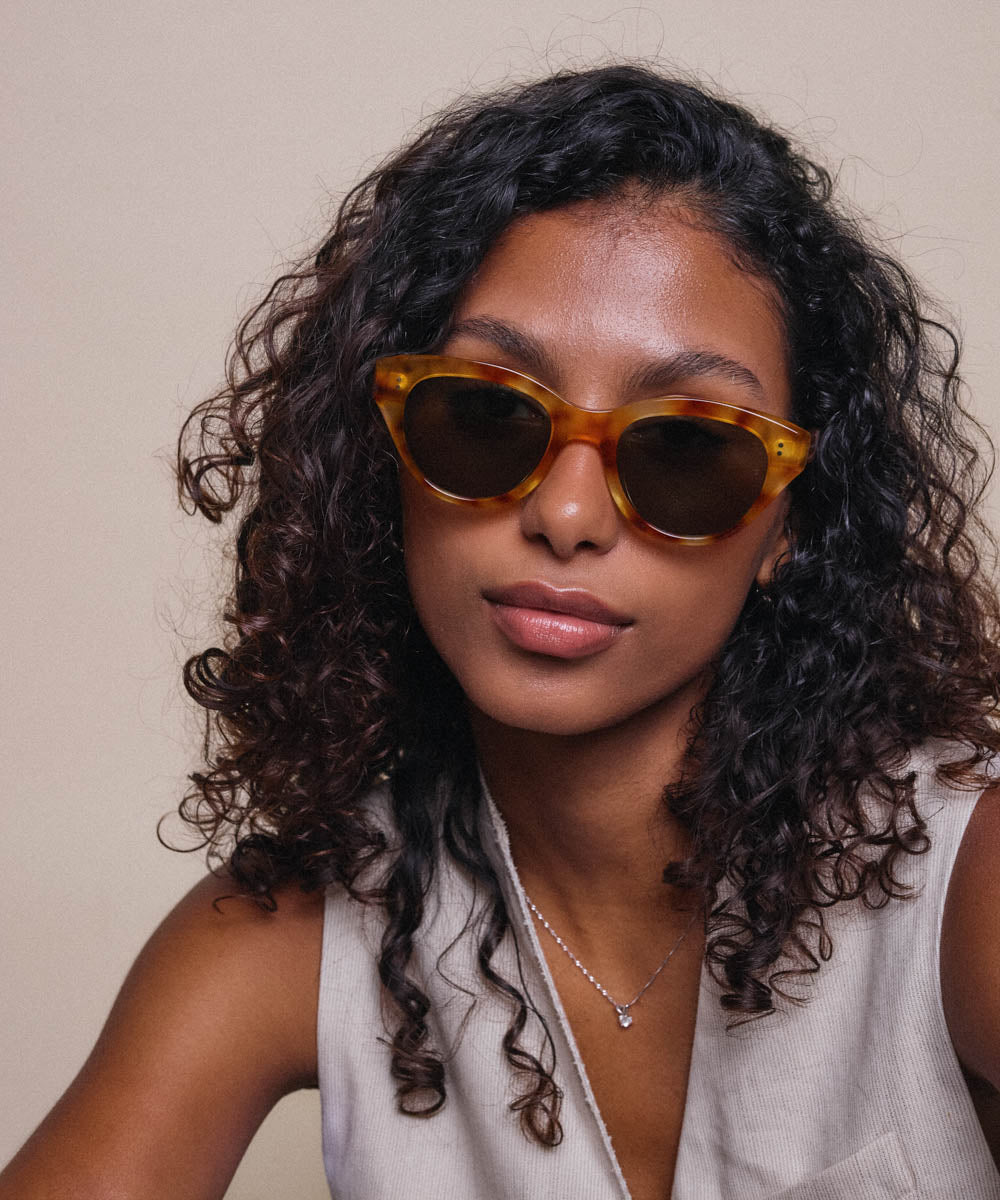 Johann Wolff Sophie Vintage Tortoise Sunglasses 