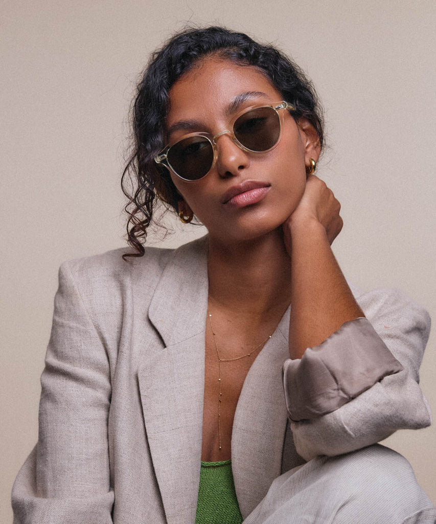 Johann Wolff Zhan Champagne Sunglasses #color_champagne