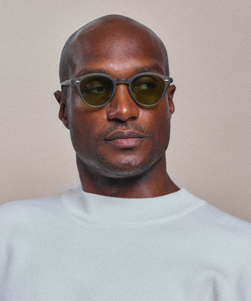 Johann Wolff Zhan Matte Olive Sunglasses #color_matte-olive