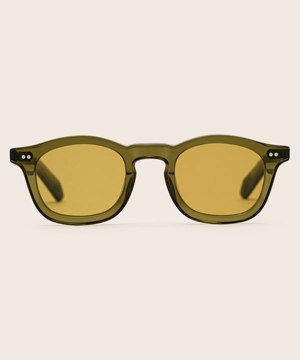 Johann Wolff Carousel Army Custom Yellow Sunglasses
