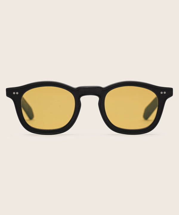 Johann Wolff Carousel Black Custom Yellow Sunglasses