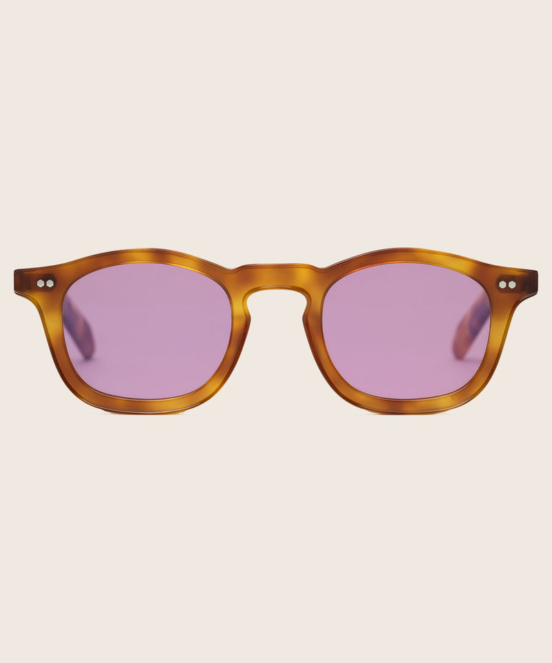 Johann Wolff Carousel Vintage Tortoise Custom Lavender Sunglasses