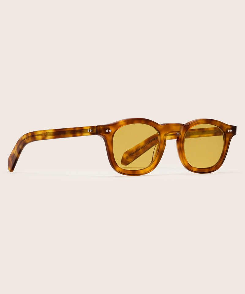 Johann Wolff Carousel Vintage Tortoise Custom Yellow Sunglasses