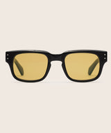Johann Wolff Martin Black Custom Yellow Sunglasses