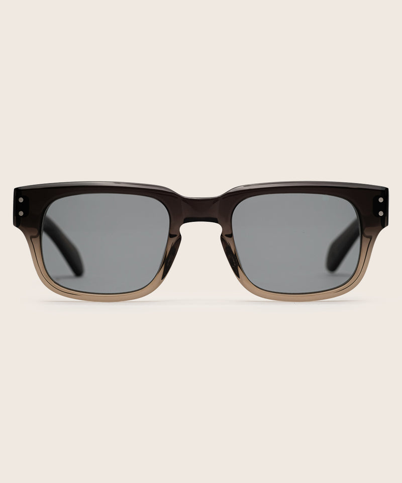 Johann Wolff Martin Black Fade Custom Teal Sunglasses