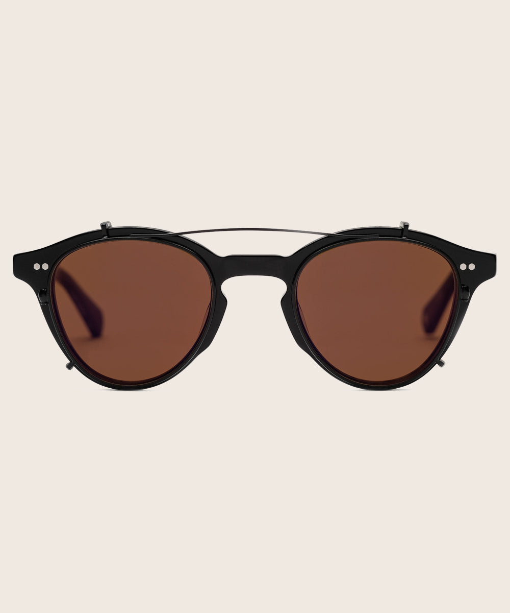 johann wolff zhan matte black mirrored clip
